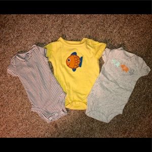 Carters newborn boy onesies .